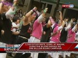 SONA: 3,500 etsudyante, guro at madre, sumayaw bilang bahagi ng One Billion Rising Campaign