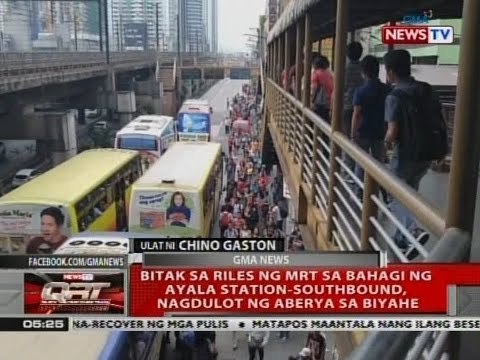 QRT: Bitak sa riles ng MRT sa bahagi ng Ayala Station-Southbound, nagdulot ng aberya sa biyahe