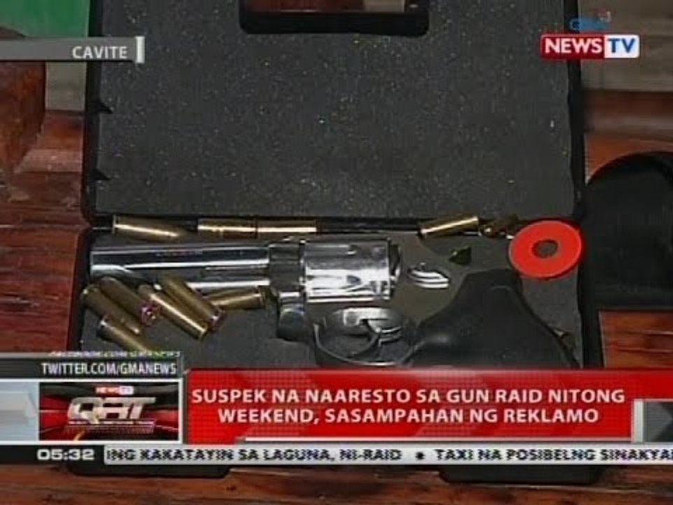 QRT: Suspek na naaresto sa gun raid nitong weekend, sasampamhan ng reklamo