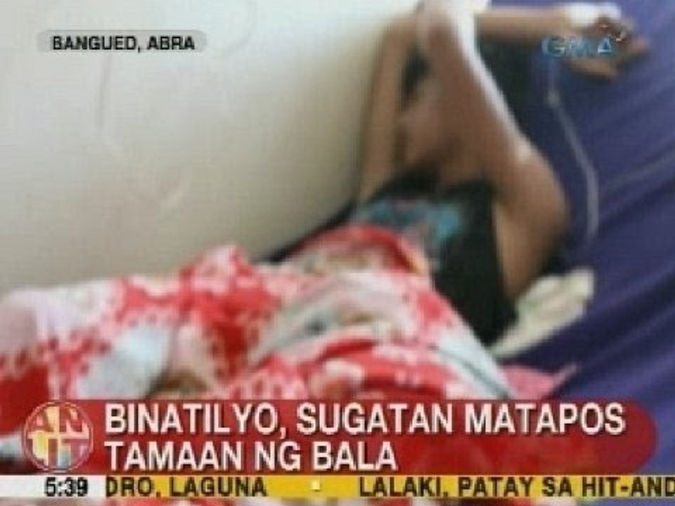 UB: Binatilyo, sugatan matapos tamaan ng bala sa Bangued, Abra