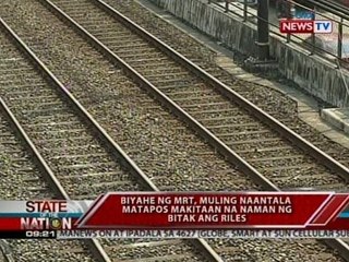 Download Video: SONA: Biyahe ng MRT, muling naantala matapos makitaan na naman ng bitak ang riles