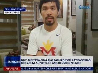 SAKSI: Pacquiao, matagal nang damit at sapatos lang ang nakukuha sa Nike at 'di bayad