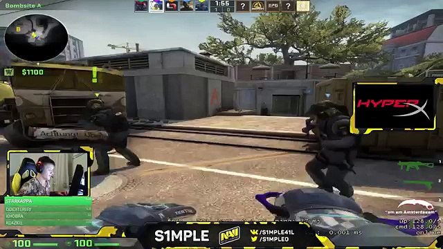 CS:GO - s1mple uses a Stewie2k strat