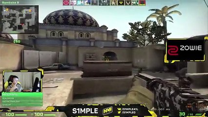 CS:GO - s1mple reviews cheater demo