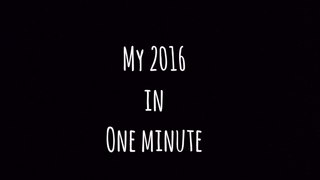 My 2016 in One Minute