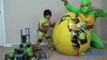 Giant Egg Surprise Opening Ninja Turtles Out of the Shadows Toys Kids Video Ryan ToysReview 04