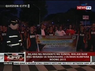 QRT: Daan-daan, nakilahok sa unity walk para sa fire prevention month