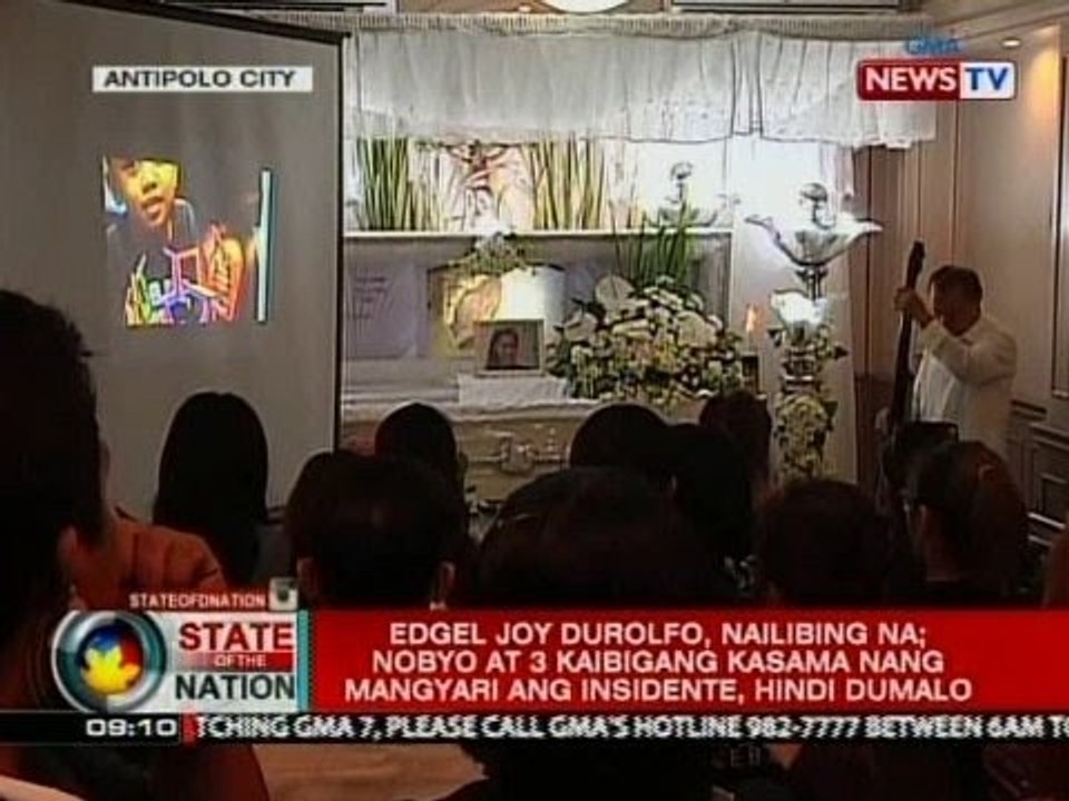 SONA: Edgel Joy Durolfo, nailibing na; Nobyo at 3 kasama nang mangyari ang insidente, hindi dumalo