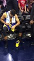 an Tries to Steal Signed Steph Curry Shoes from Little Kid 02