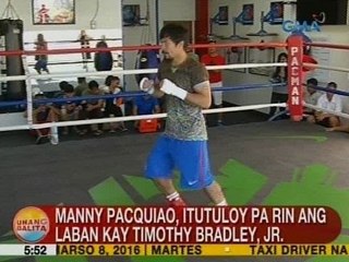 Скачать видео: UB: Manny Pacquiao, itutuloy pa rin ang laban kay Timothy Bradley, Jr.