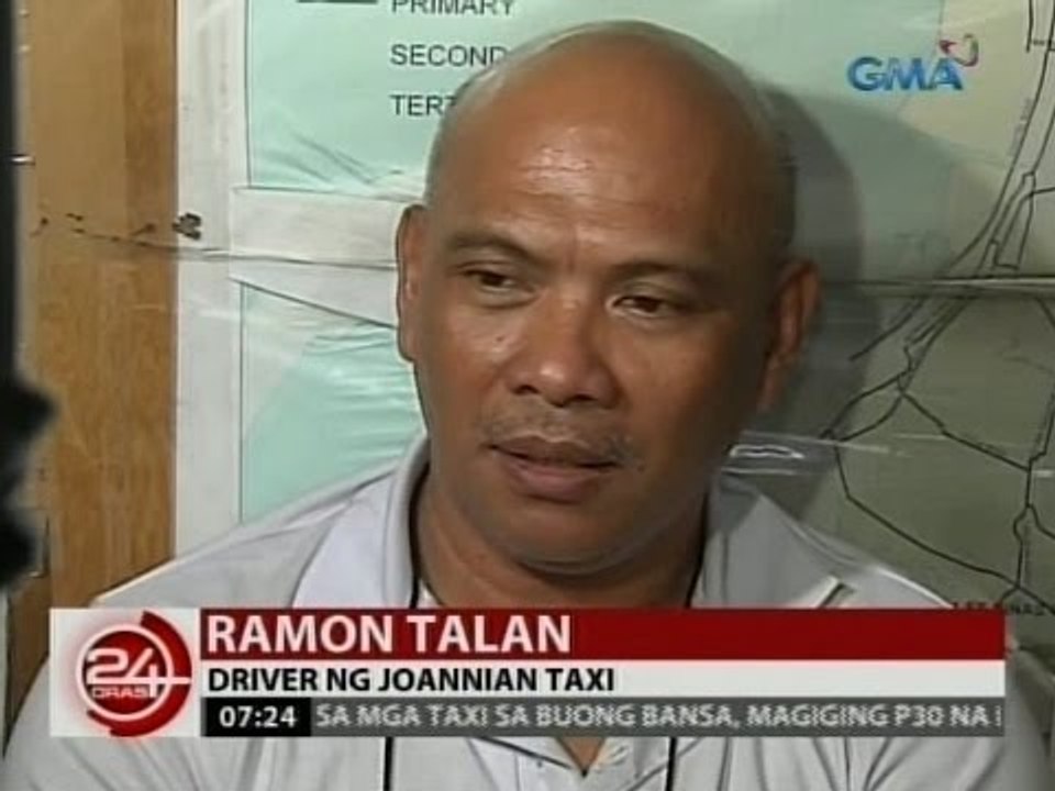 24 Oras: Driver, itinangging ang taxi niya ang na-huli cam na nagwasiwas sa constable