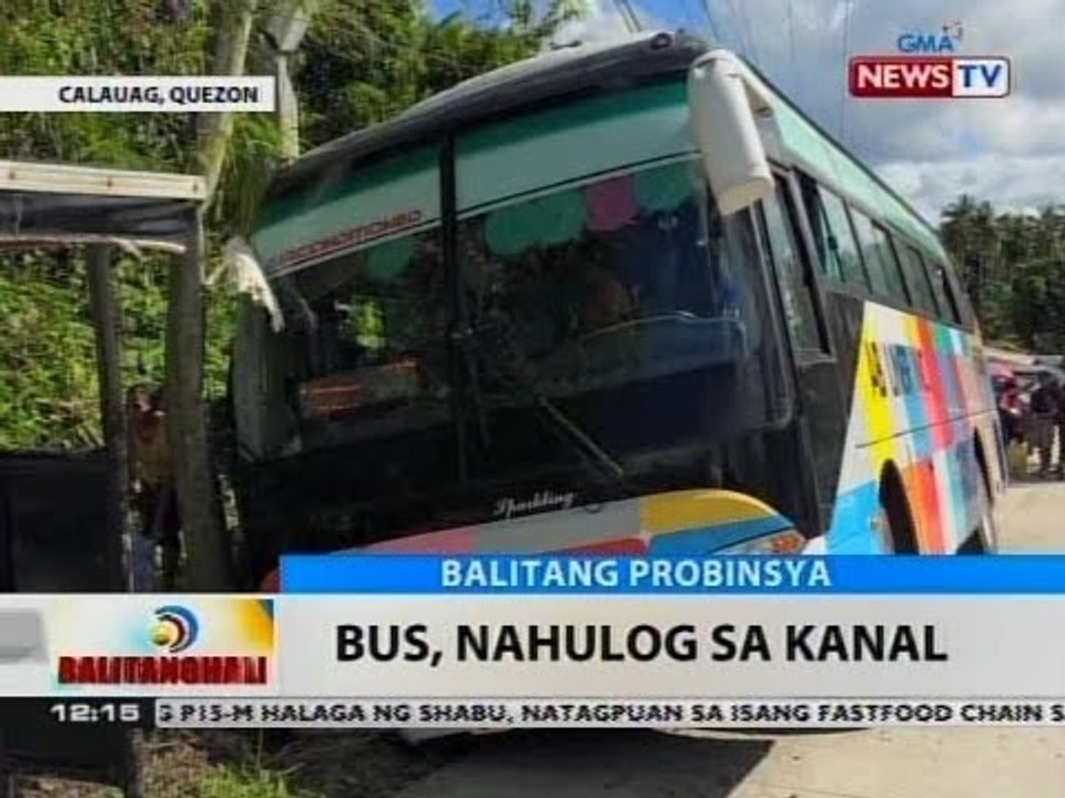 BT: Bus, nahulog sa kanal