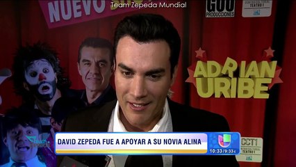 David Zepeda fue a apoyar a su novia Lina en el estreno de su obra