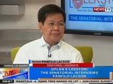 NTG: Oplan e-Leksyon: The senatorial interviews: Panfilo Lacson