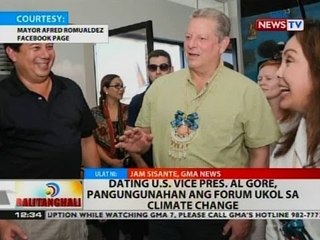 BT: Dating U.S. VP Al Gore, pangungunahan ang forum ukol sa climate change