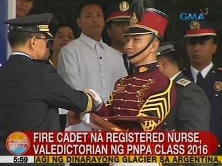 UB: Fire cadet na registered nurse, valedictorian ng PNPA Class of 2016