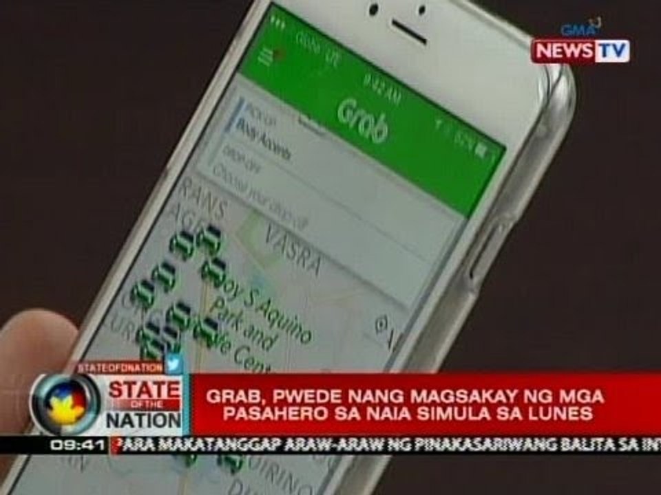 SONA: Grab, pwede nang magsakay ng mga pasahero sa Naia simula sa Lunes