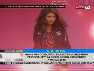 Maine Mendoza, wagi bilang 'favory pinoy personality sa Nickelodeon Kids Choice Awards 2016