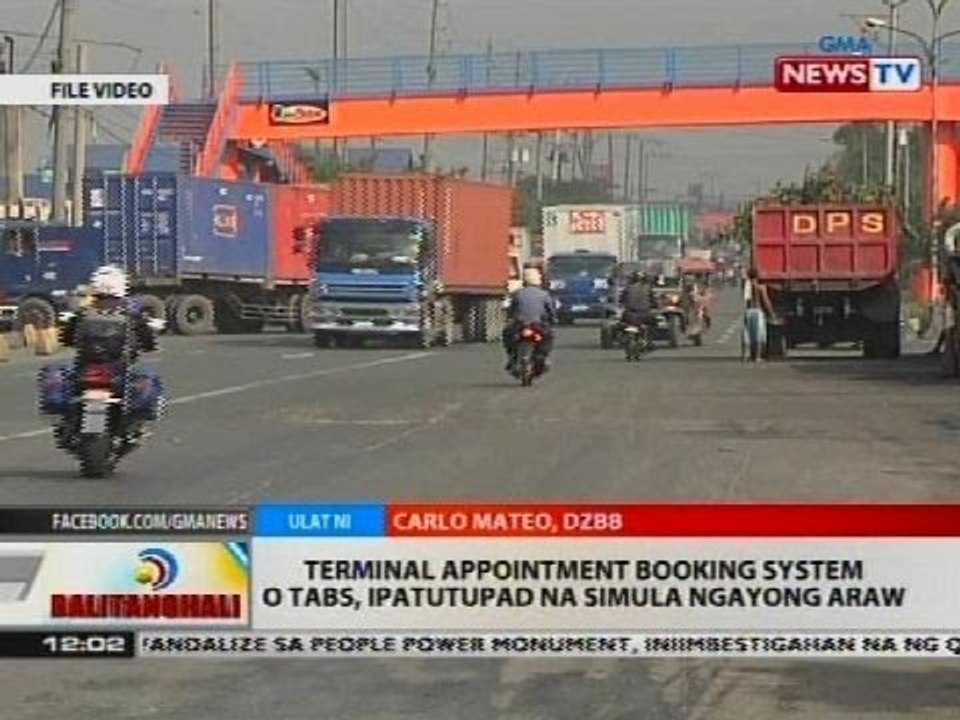 BT: Terminal appointment booking system o TABS, ipatutupad na simula ngayong araw