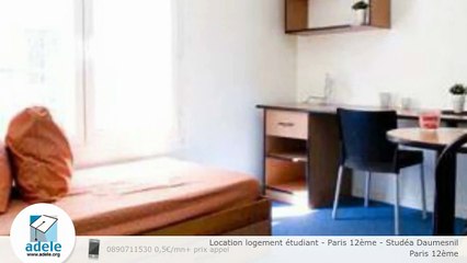 Location logement étudiant - Paris 12ème - Studéa Daumesnil