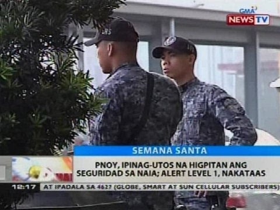 BT: PNoy, ipinag-utos na higpitan ang seguridad sa NAIA