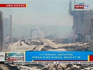 177 bahay sa davao city, natupok; pinsala ng sunog, nasa P1-M