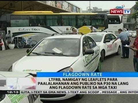 BT: LTFRB, namigay ng leaflets para paalalahanan ang publiko na P30 na lang ang flagdown rate