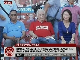 24 Oras: Binay, wala raw sama ng loob sa pag-endorso ni Erap kay Poe