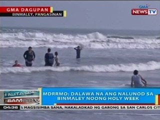 BP: MDRRMO: Dalawa na ang nalunod sa Binmaley, Pangasinan noong Holy Week