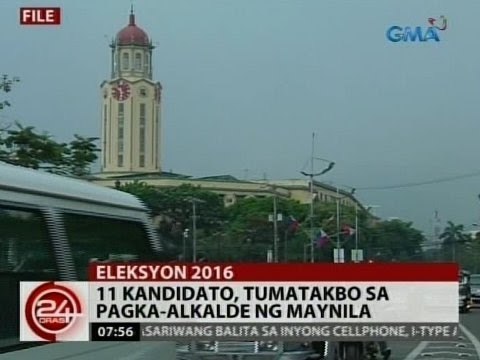 24 Oras: 11 kandidato, tumatakbo sa pagka-alkalde ng Maynila