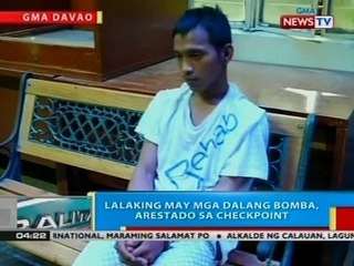 BP: Lalaking may mga dalang bomba, arestado sa checkpoint sa Davao City