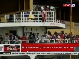 QRT: Mga pasahero, dagsa sa Batangas Port