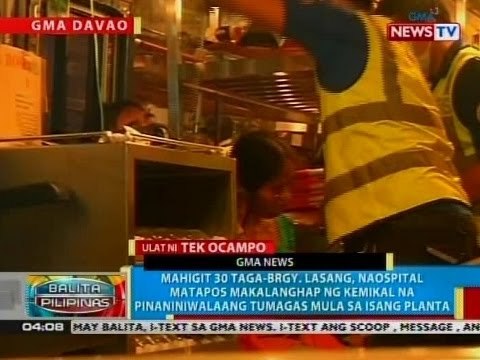 BP: Mahigit 30, naospital matapos makalanghap ng kemikal na tumagas umano mula sa isang planta