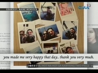 24 Oras: Maine Mendoza, ipinasilip ang Boracay escapade nila ni Alden Richards noong birthday niya
