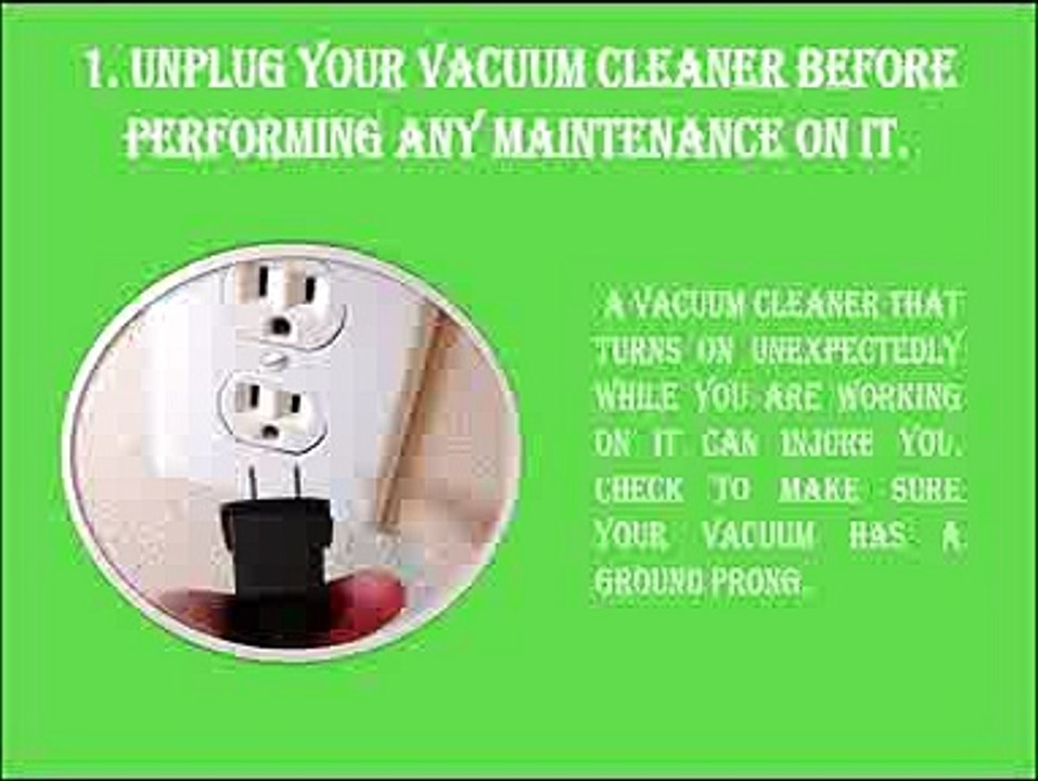 Top Eight Ways For Maintaining Your Vacuum Cleaner
