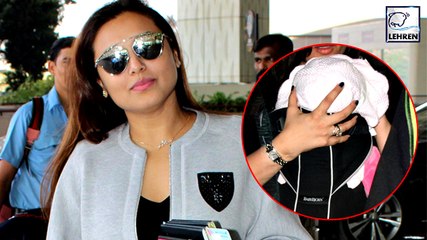 Rani Mukerji With Adira Spotted At Airport