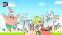 Finger Family Funny Patrick & Spongebob Squarepants Cartoon Nursery Rhyme | Finger Family Rhymes