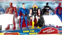 Unboxing super hero adventure marvel, hulk, iron man, captain america, superman, thor, batman #SE4K