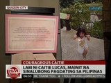 24 Oras: Labi ni Caitie Lucas, mainit na sinalubong pagdating sa Pilipinas