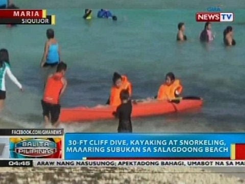 30-ft cliff dive, kayaking at snorkeling, maaring subukan sa Salagdoong Beach sa Siquijor