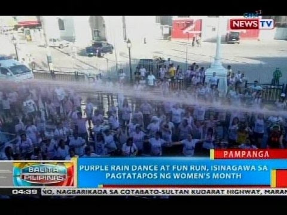 Purple rain dance at fun run, isinagawa sa San Fernando, Pampanga sa pagtatapos ng women's month