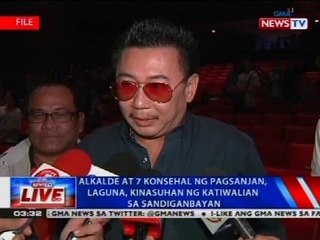 Alkalde at 7 konsehal ng Pagsanjan, Laguna, kinasuhan ng katiwalian sa Sandiganbayan