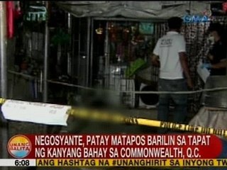 UB: Negosyante, patay matapos barilin sa tapat ng kanyang bahay sa Commonwealth, QC