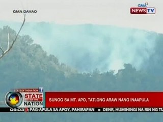 SONA: Sunog sa Mount Apo, patuloy na inaapula