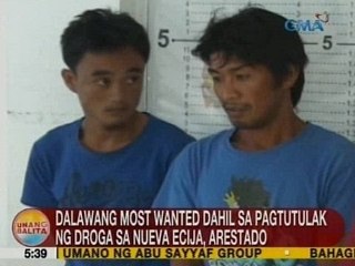 UB: 2 most wanted dahil sa pagtutulak ng droga sa Nueva Ecija, arestado