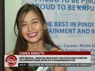 24 Oras: Kris Bernal, wish na mahanap ang kanyang forever sa kanyang bakasyon sa London