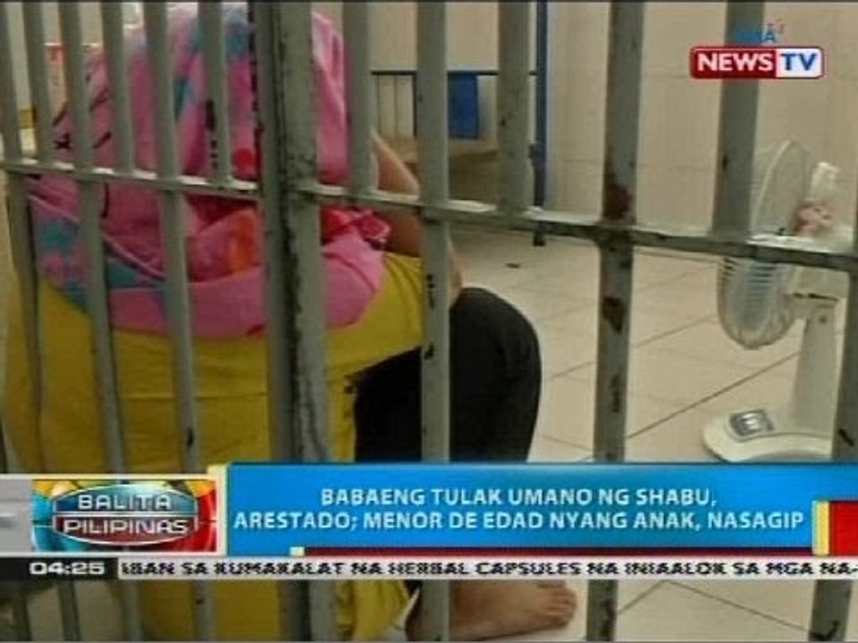 Babaeng tulak umano ng shabu, arestado; menor de edad nyang anak, nasagip
