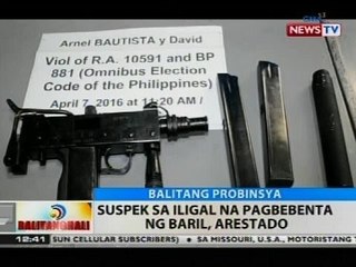 BT: Suspek sa iligal na pagbebenta ng baril, arestado