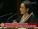 UB: Mosyon laban sa kandidatura ni Poe, ibinasura ng SC, ayon sa mga source ng GMA News
