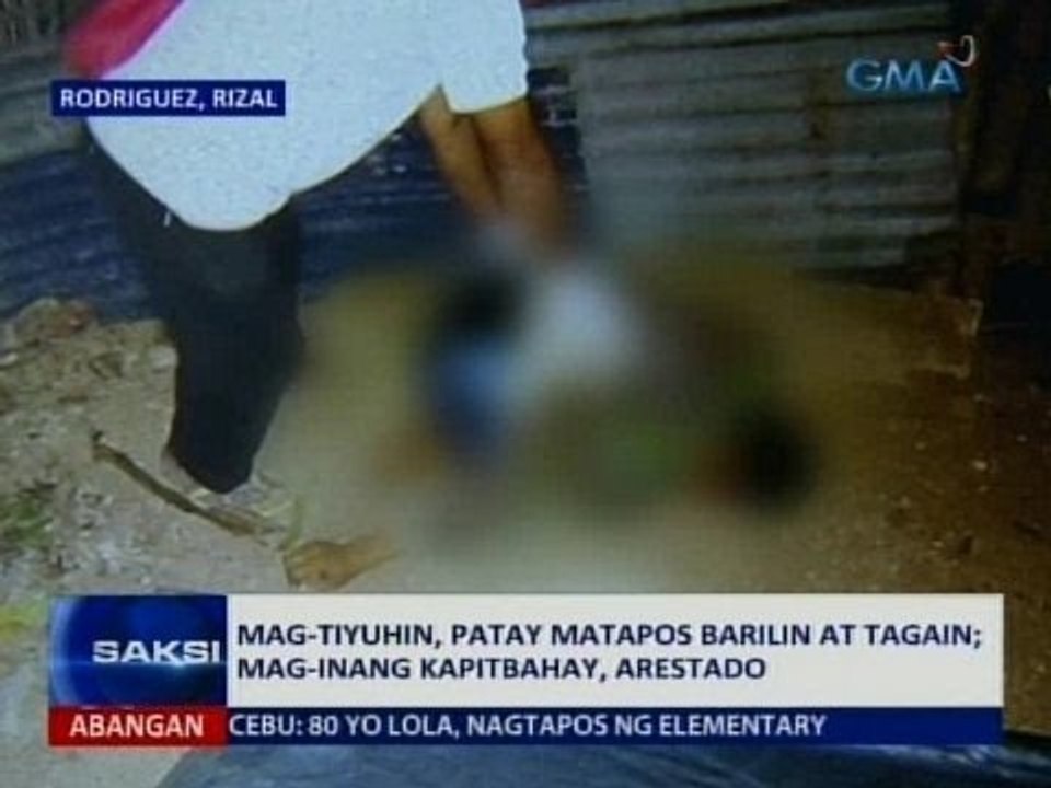 Saksi: Mag-tiyuhin, patay matapos barilin at tagain